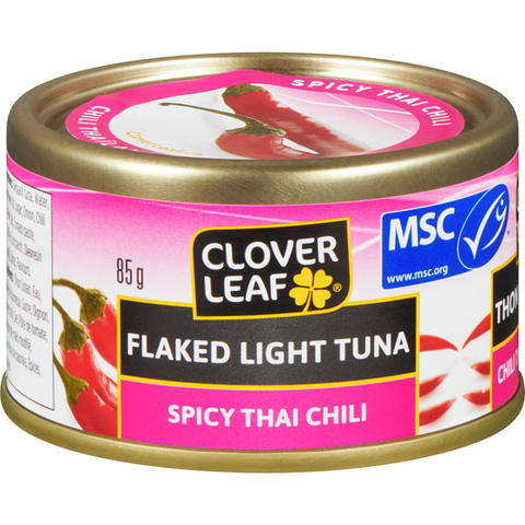 Cloverleaf Flaked Light Tuna Spicy Thai Chili (24 X 85G) - Stocked Cases