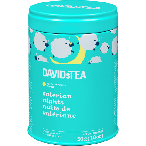 David'S Tea Valerian Nights - 6 Boxes, 12 Tea Bags Each - Stocked Cases