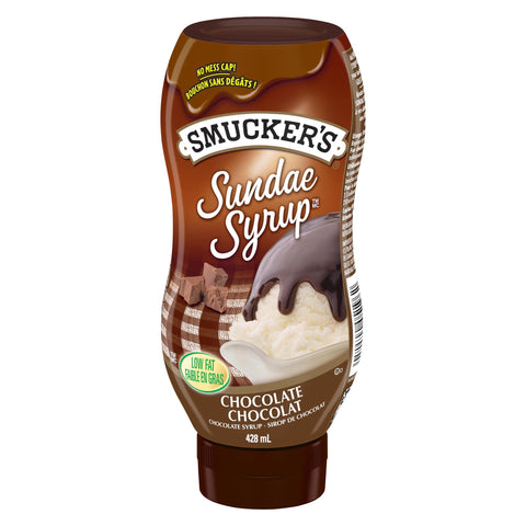 Smucker'S Sundae Syrup Chocolate Topping - 12 Bottles, 428Ml Each