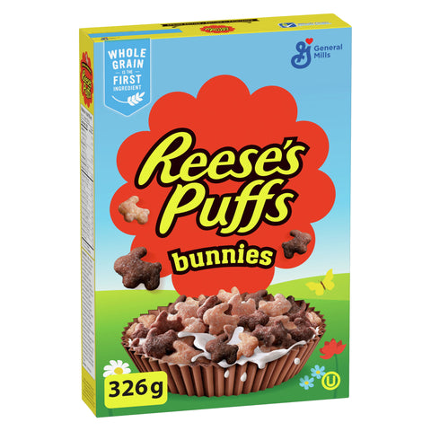 General Mills Cereal Reese Puffs Peanut Butter Bunnies - 12 Pack - Stocked Cases