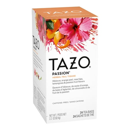 Tazo Tea Bags Herbal Passion - 6 Boxes, 20 Tea Bags Each