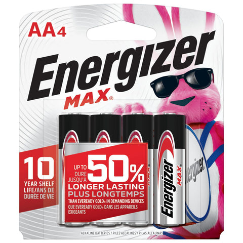 Energizer Batteries Aa4 - 24 Pack - Stocked Cases