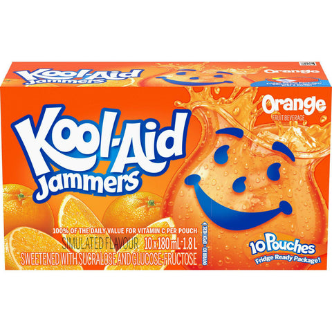 Kool-Aid Jammers Orange - 4 Pack - Stocked Cases