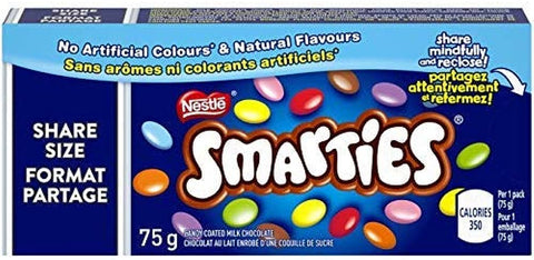 Nestle Smarties King Size 75G 24 Pack - Stocked Cases