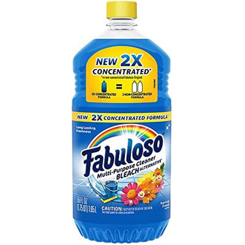 Fabuloso Cleaner Spring Fresh With Bleach 6 Pack 1.65L - Stocked Cases