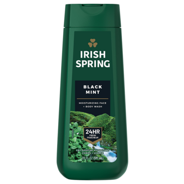 Irish Spring Body Wash Black Mint - 4 Pack - Stocked Cases