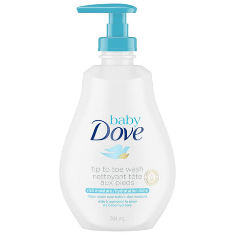 Dove Baby Wash Tip To Toe Rich Moisture Hypoallergenic - 4 Pack - Stocked Cases