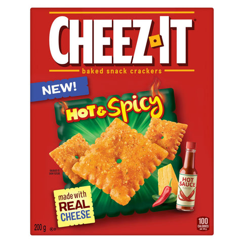 Cheez-It Crackers Hot & Spicy 200G - Pack Of 12 - Stocked Cases
