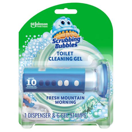 Scrubbling Bubbles Toilet Cleaning Gel Fresh Mountain Morning 6 Pack 1'S