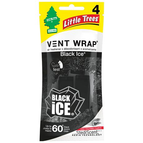Little Tree Air Freshener Vent Wrap Black Ice - 24 Pack - Stocked Cases
