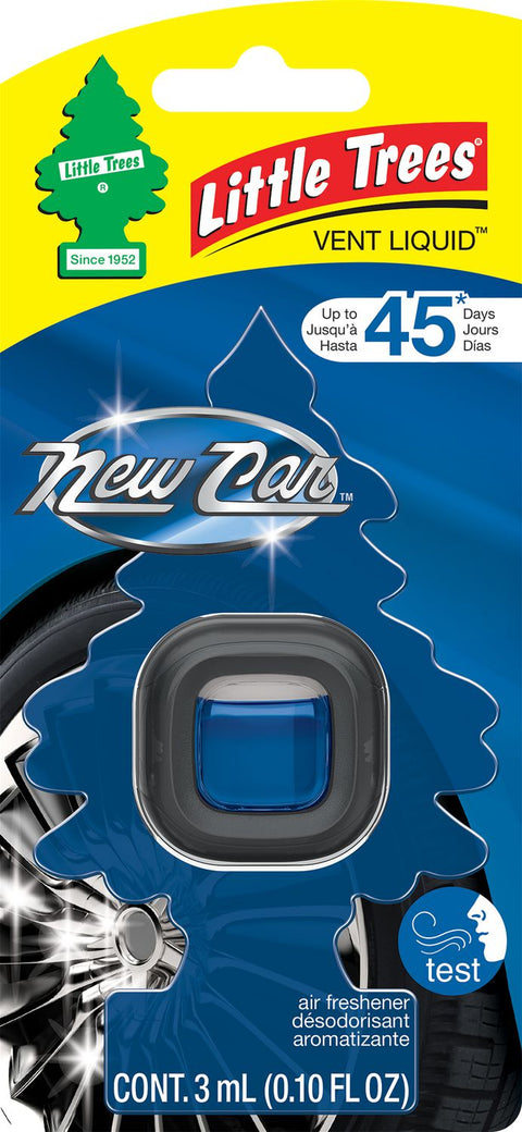 Little Tree Air Freshener Vent Liquid New Car Scent - 24 Pack - Stocked Cases