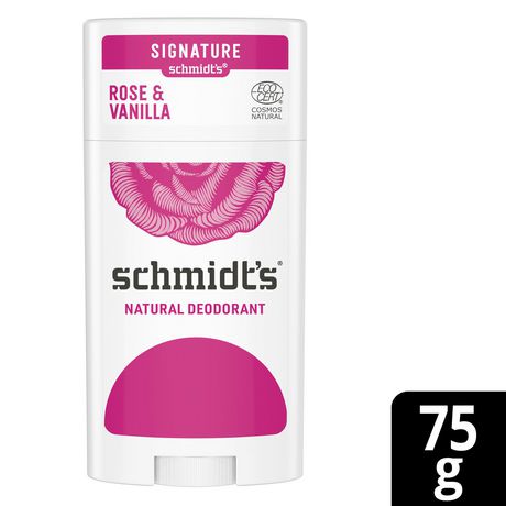 Schmidt'S Natural Deodotant Rose & Vanilla 75G - Pack Of 12