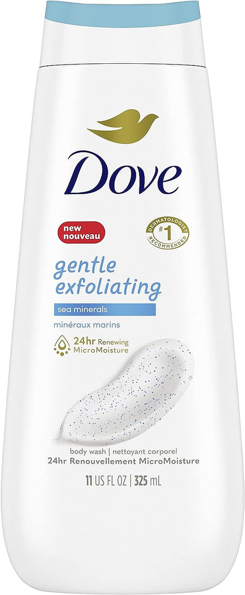 Dove Body Wash Gentle Exfoliating - 6 Pack - Stocked Cases