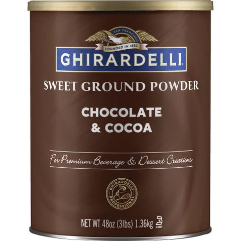 Ghiradelli Sweet Ground Cocoa - 6 Pack - Stocked Cases