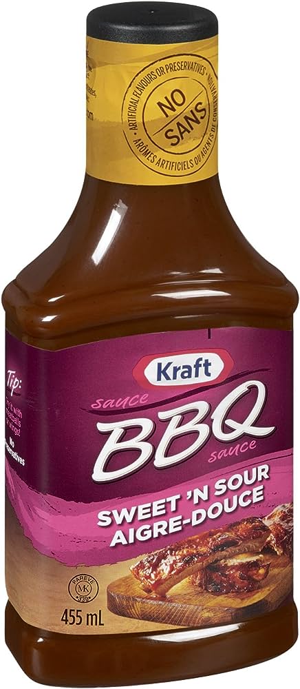Kraft Bbq Sauce Sweet & Sour 455Ml - Pack Of 10 - Stocked Cases
