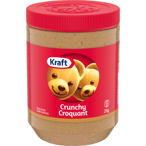 Kraft Spread Peanut Butter Crunchy - 12 Jars, 500G Each - Stocked Cases