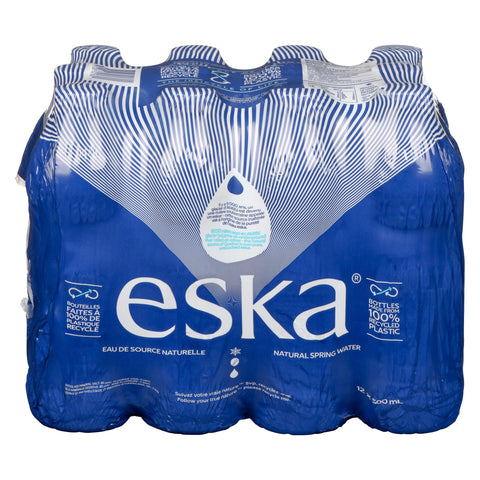 Eska Natural Spring Water (12 X 500Ml) - Stocked Cases