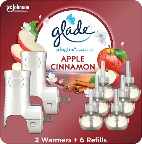 Glade Scented Oil Apple & Cinnamon 6 Pack 2'S - Stocked Cases