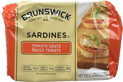 Brunswick Sardines Tomato - 18 Pack - Stocked Cases