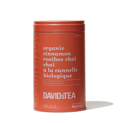 David'S Tea Organic Cinnamon Rooibos - 6 Boxes, 12 Tea Bags Each - Stocked Cases