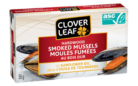 Clover Leaf Smoked Mussels - 24 Pack - Stocked Cases
