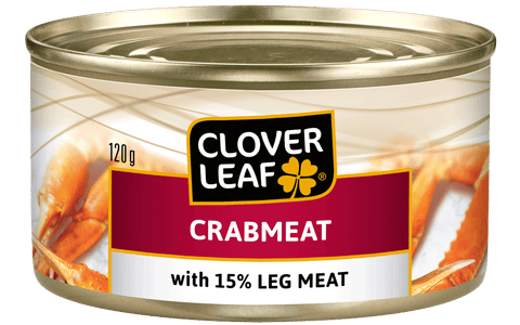 Clover Leaf Crab Meat 15% Leg (12 X 120G) - Stocked Cases