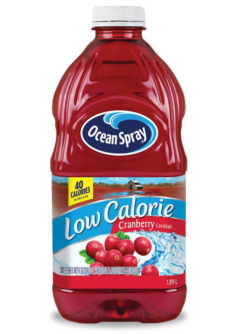 Ocean Spray Cocktail Low Calorie Cranberry - 8 Pack - Stocked Cases