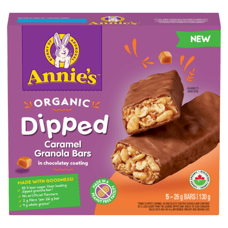 Annie'S Granola Bar Dip Caramel - 12 Pack - Stocked Cases