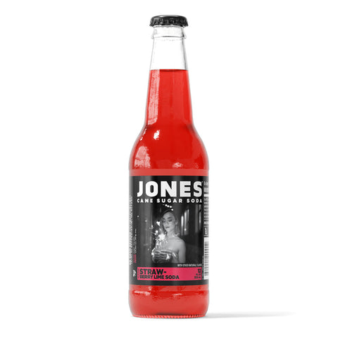 Jones Soda Strawberry Lime - 12 Pack - Stocked Cases
