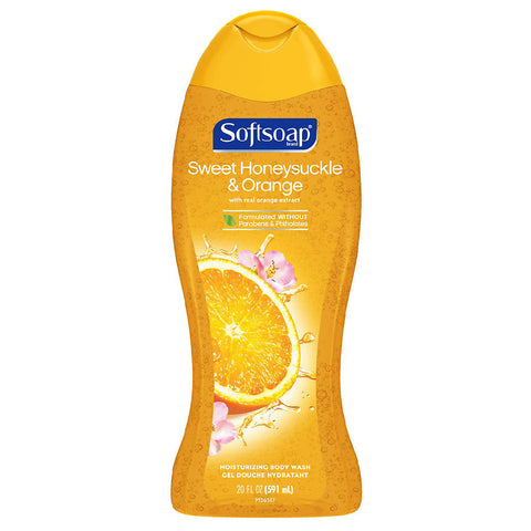 Soft Soap Body Wash Honeysuckle & Orange - 4 Pack