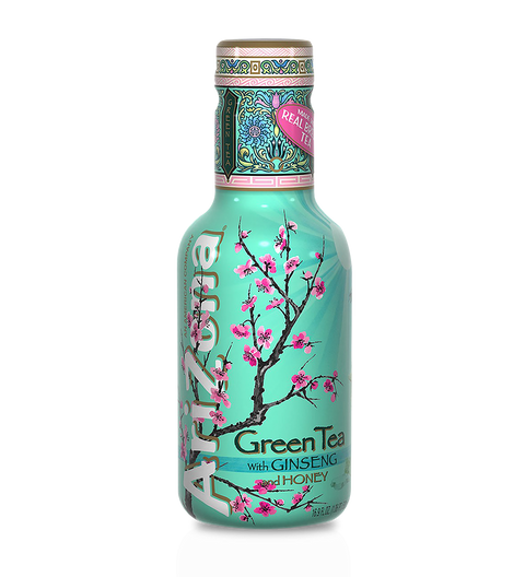 Arizona Green Tea Ginseng & Honey - 12 Pack - Stocked Cases