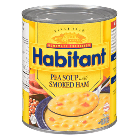 Habitant Soup Pea With Ham - 24 Cans, 796Ml Each - Stocked Cases