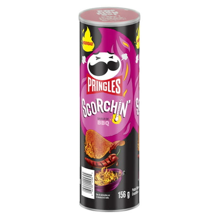 Pringles Chips Scorching Bbq - 14 Pack - Stocked Cases