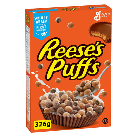 General Mills Cereal Reese Peanut Butter Puffs - 12 Pack - Stocked Cases