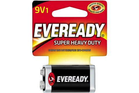 Eveready Batteries 9V - 18 Pack - Stocked Cases