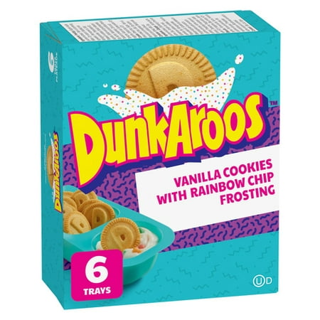 Dunkaroos Vanilla Cookies Rainbow 168G 6 Pack - Stocked Cases