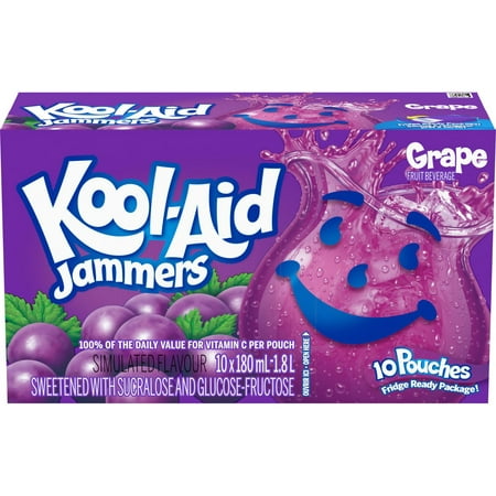 Kool-Aid Jammers Grape - 4 Pack - Stocked Cases