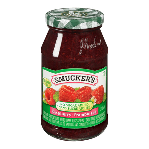 Smucker'S Spread No Sugar Red Raspberry - 12 Jars, 310Ml Each