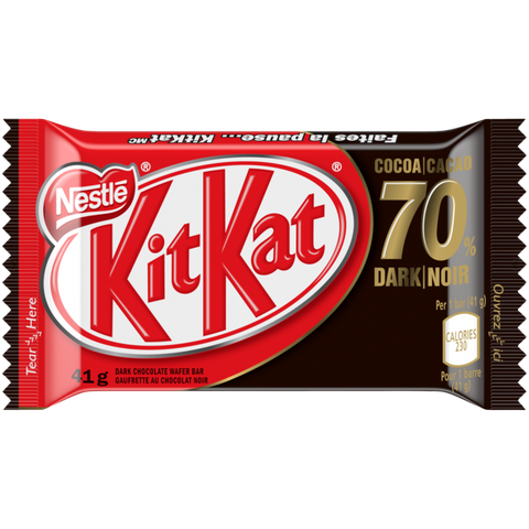 Nestle Kit Kat 70% Dark 41G 24 Pack - Stocked Cases