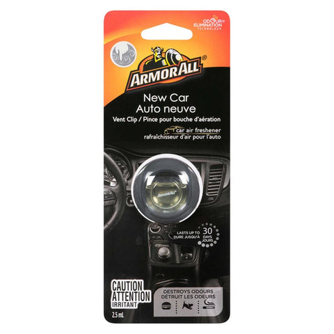 Armor All Air Freshener Vent Clip New Car - 24 Pack - Stocked Cases