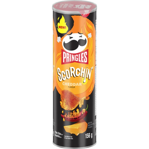 Pringles Chips Scorching Cheddar - 14 Pack - Stocked Cases