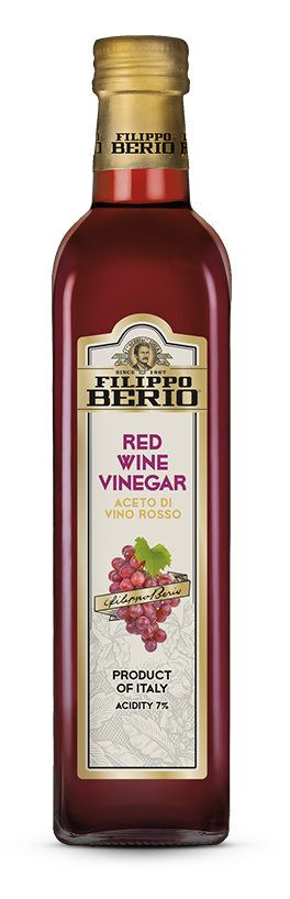 Filippo Berio Vinegar Red Wine - 6 Bottles, 500Ml Each - Stocked Cases