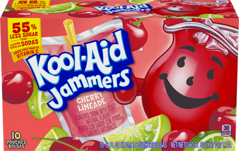 Kool-Aid Jammers Cherry - 4 Pack - Stocked Cases