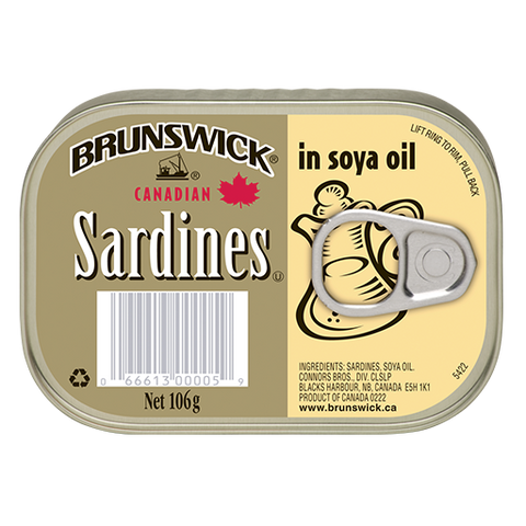 Brunswick Sardines Oil - 18 Pack - Stocked Cases