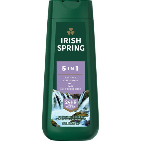 Irish Spring Body Wash 5 In 1 - 4 Pack - Stocked Cases